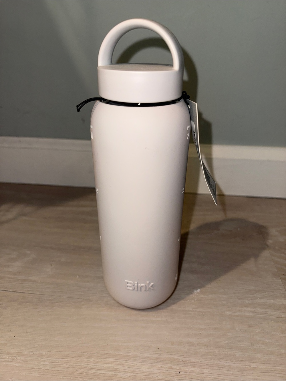 Bink Cream Insulated Water Bottle with Carry Handle